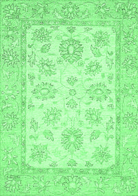 Oriental Emerald Green Traditional Rug, abs478emgrn