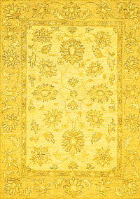 Oriental Yellow Traditional Rug, abs478yw