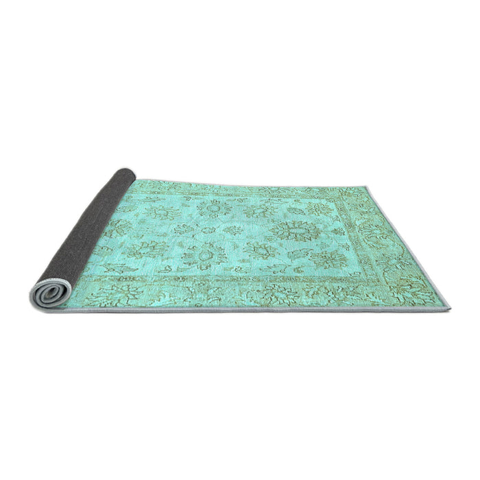 Sideview of Oriental Light Blue Traditional Rug, abs478lblu