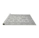 Sideview of Machine Washable Oriental Gray Traditional Rug, wshabs478gry