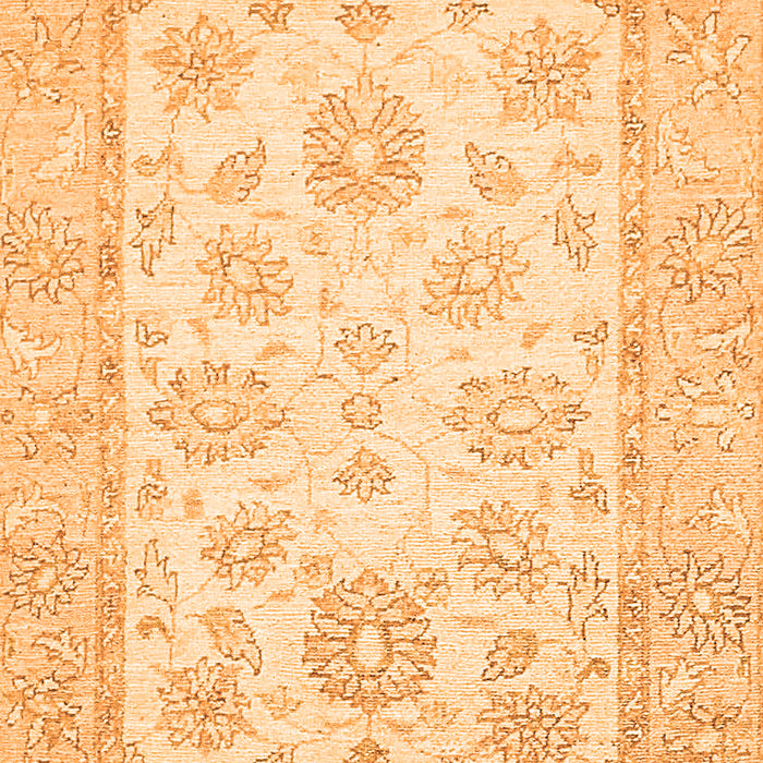 Machine Washable Oriental Orange Traditional Area Rugs, wshabs478org