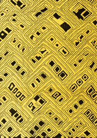 Solid Yellow Modern Rug, abs4790yw