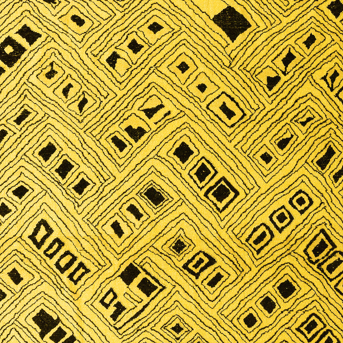 Solid Yellow Modern Rug, abs4790yw