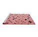 Modern Red Washable Rugs