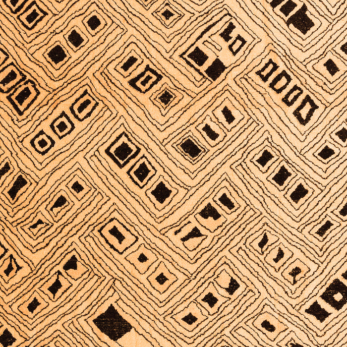 Machine Washable Solid Orange Modern Area Rugs, wshabs4790org