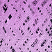 Square Machine Washable Solid Purple Modern Area Rugs, wshabs4790pur