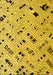 Machine Washable Solid Yellow Modern Rug, wshabs4790yw