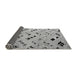 Sideview of Solid Gray Modern Rug, abs4790gry