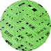 Round Solid Green Modern Rug, abs4790grn