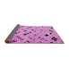 Sideview of Solid Pink Modern Rug, abs4790pnk