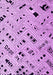 Machine Washable Solid Purple Modern Area Rugs, wshabs4790pur