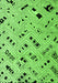 Machine Washable Solid Green Modern Area Rugs, wshabs4790grn