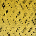 Square Machine Washable Solid Yellow Modern Rug, wshabs4790yw