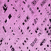 Square Machine Washable Solid Pink Modern Rug, wshabs4790pnk