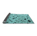 Sideview of Solid Light Blue Modern Rug, abs4790lblu