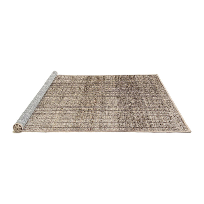 Sideview of Machine Washable Abstract Dark Almond Brown Rug, wshabs4791