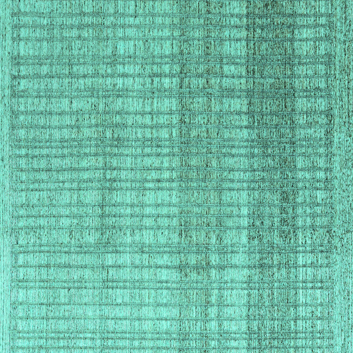 Square Machine Washable Solid Turquoise Modern Area Rugs, wshabs4791turq
