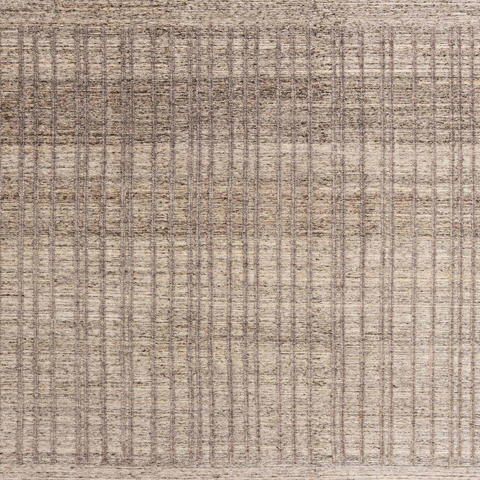Square Abstract Dark Almond Brown Solid Rug, abs4791