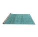 Sideview of Machine Washable Solid Light Blue Modern Rug, wshabs4791lblu