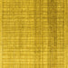 Square Solid Yellow Modern Rug, abs4791yw