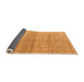 Sideview of Solid Orange Modern Rug, abs4791org