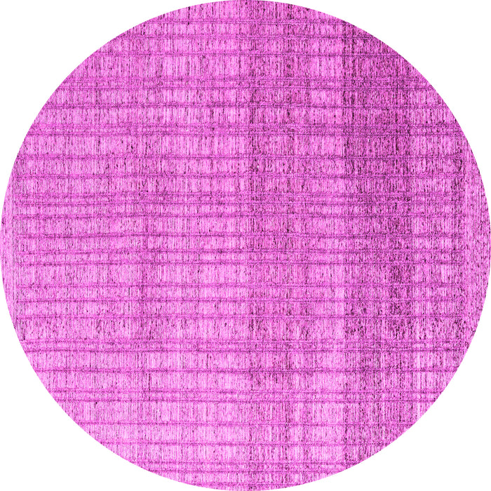 Round Solid Pink Modern Rug, abs4791pnk