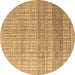 Round Solid Brown Modern Rug, abs4791brn