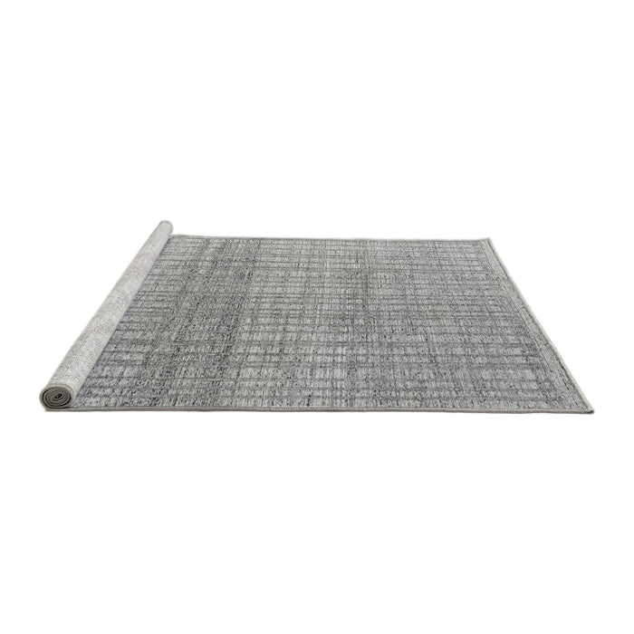 Sideview of Machine Washable Solid Gray Modern Rug, wshabs4791gry