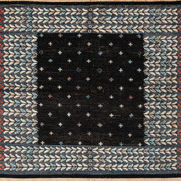 Square Abstract Sage Green Modern Rug, abs4792