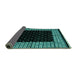 Sideview of Abstract Turquoise Modern Rug, abs4792turq