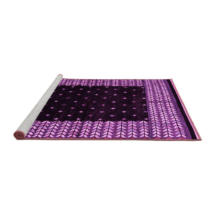 Sideview of Machine Washable Abstract Pink Modern Rug, wshabs4792pnk