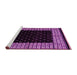 Sideview of Machine Washable Abstract Pink Modern Rug, wshabs4792pnk