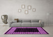 Machine Washable Abstract Pink Modern Rug in a Living Room, wshabs4792pnk