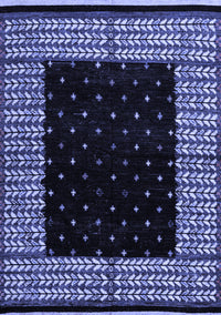 Abstract Blue Modern Rug, abs4792blu