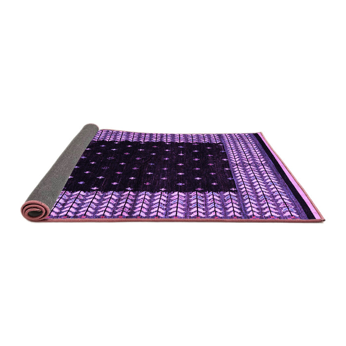 Sideview of Abstract Purple Modern Rug, abs4792pur