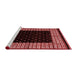 Modern Red Washable Rugs