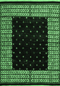 Abstract Emerald Green Modern Rug, abs4792emgrn