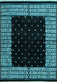 Abstract Light Blue Modern Rug, abs4792lblu