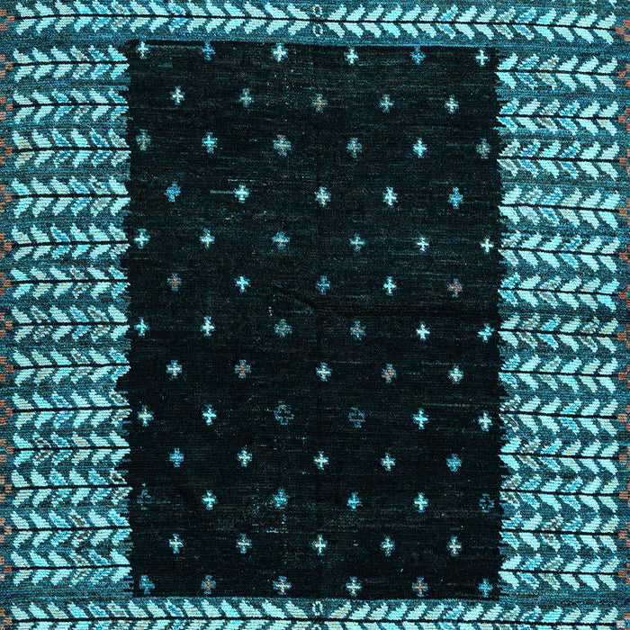 Abstract Light Blue Modern Rug, abs4792lblu