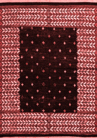 Abstract Red Modern Rug, abs4792red