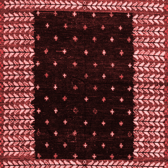 Abstract Red Modern Area Rugs