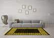 Machine Washable Abstract Yellow Modern Rug in a Living Room, wshabs4792yw