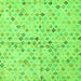 Square Machine Washable Abstract Green Modern Area Rugs, wshabs4793grn