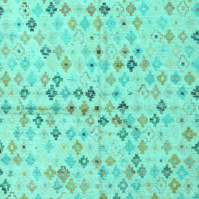 Abstract Turquoise Modern Rug, abs4793turq