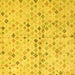 Square Machine Washable Abstract Yellow Modern Rug, wshabs4793yw