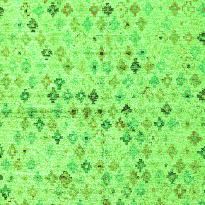 Machine Washable Abstract Green Modern Area Rugs, wshabs4793grn
