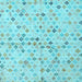 Square Abstract Light Blue Modern Rug, abs4793lblu