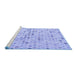 Sideview of Machine Washable Abstract Blue Modern Rug, wshabs4793blu