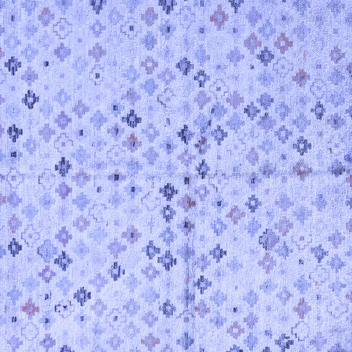 Square Machine Washable Abstract Blue Modern Rug, wshabs4793blu