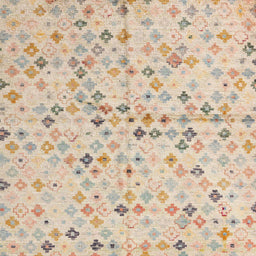 Square Machine Washable Abstract Light Copper Gold Rug, wshabs4793